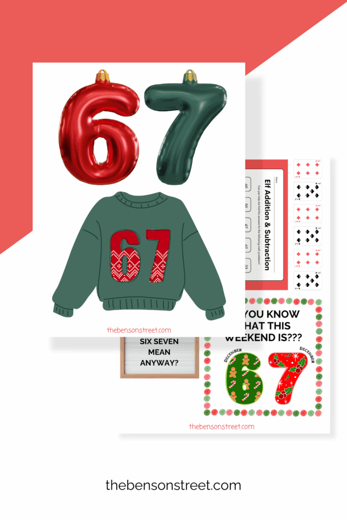 Two pages of printable elf on the shelf props with a viral trendy design