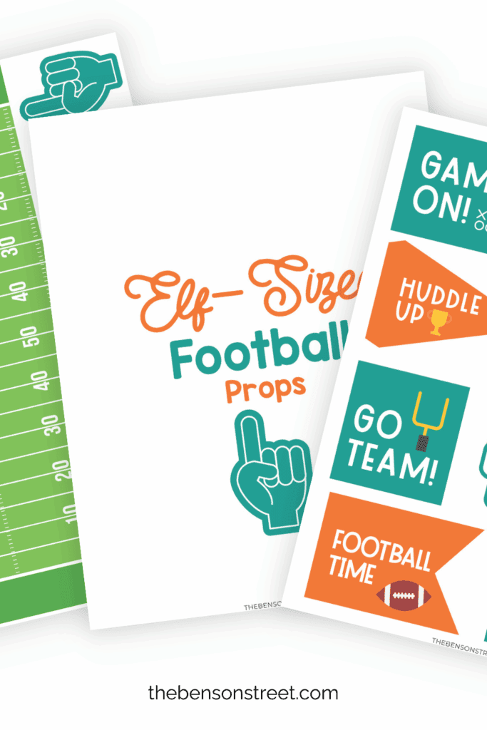 Elf on the Shelf Football Game Props