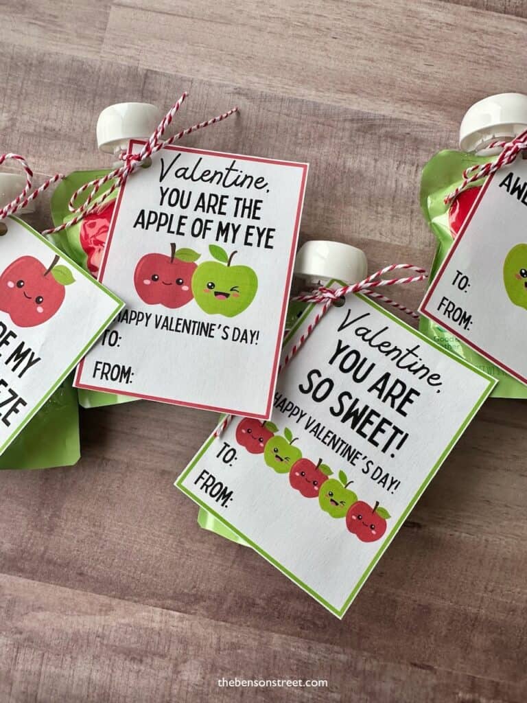 Free printable applesauce pouch valentine tags 