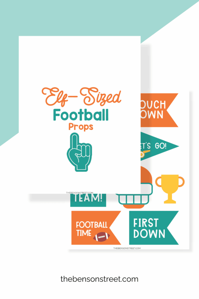 Free to Print Football Props with signs and flags