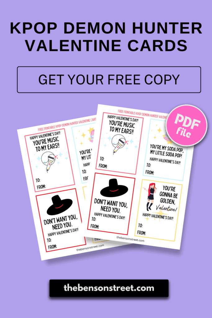 Kpop Demon Hunter Valentine Cards Get your Free Copy