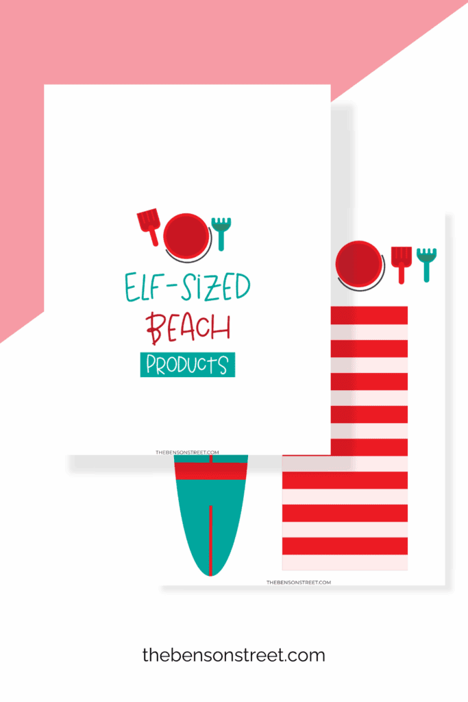 Let your scout elf lay out on the beach with a towel and surfboard