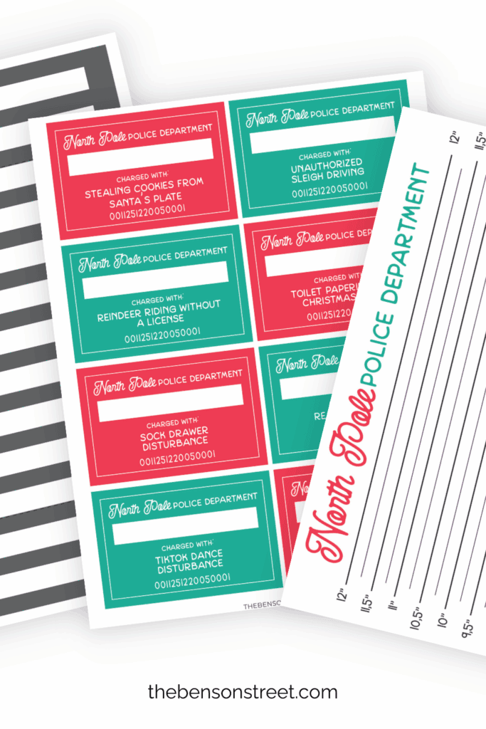 Scout Elf Jail Props free printables