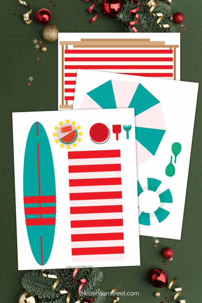 Send your scout elf to the beach in minutes with free printables