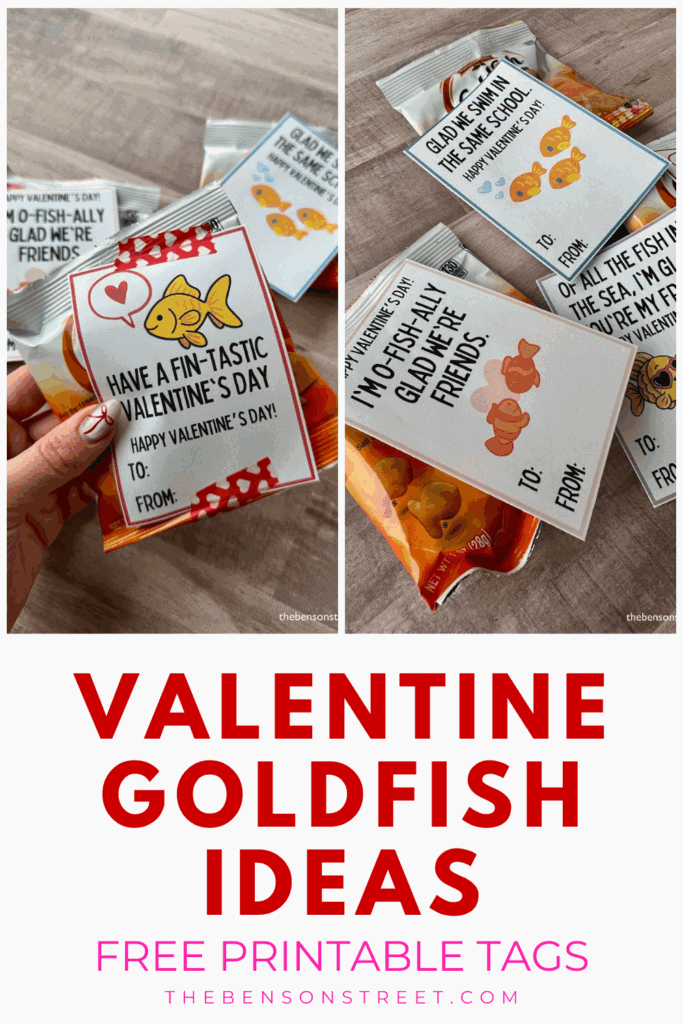 Valentine Goldfish Ideas Free Printable Tags