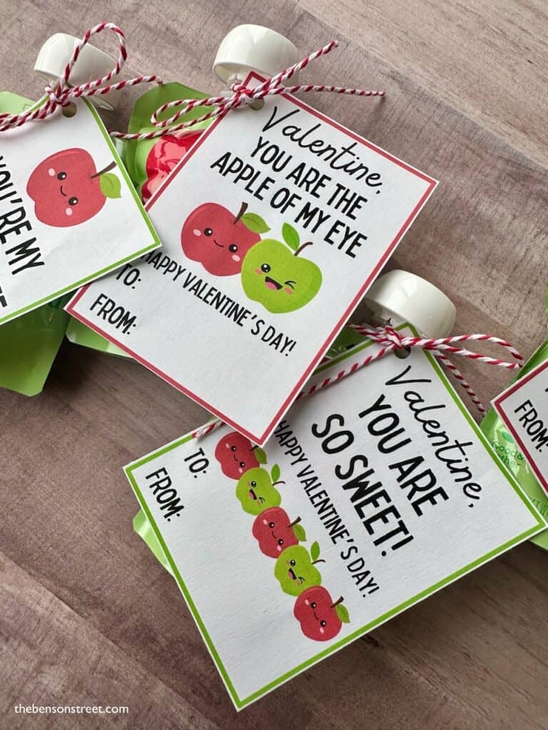 You are the apple of my eye and valentine you are so sweet valentine cards