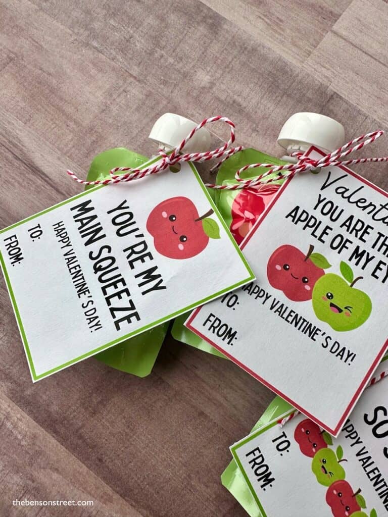 You're my main squeeze applesauce valentine free printable 