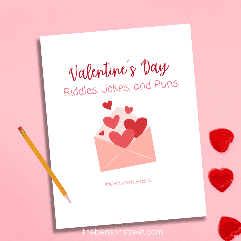Free Printable Cover Page of Valentine's Day Riddles jokes and puns