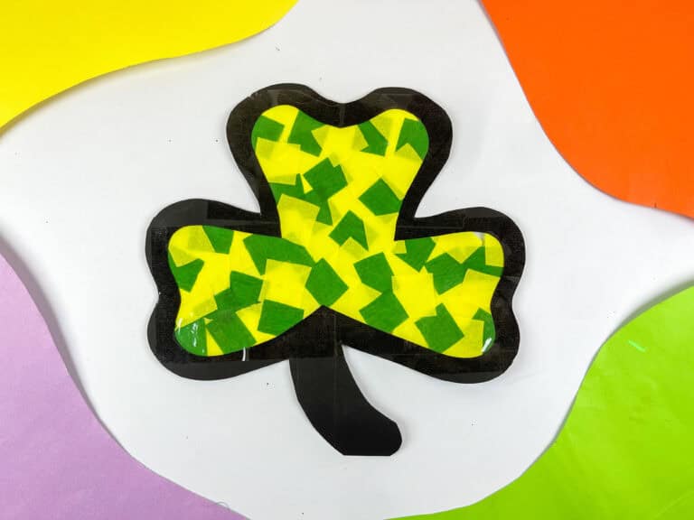 How to make a St. Patrick's Day Shamrock Suncatcher Craft