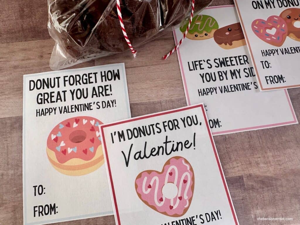 I'm donuts for you Valentine printable