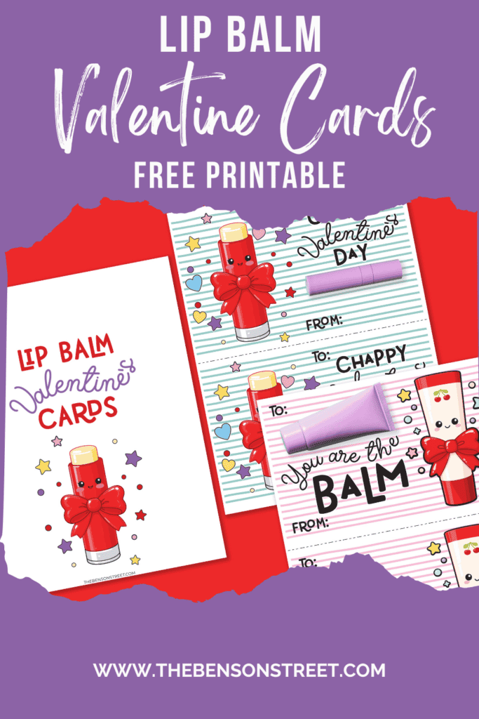 Lip Balm Valentine Cards Free Printable