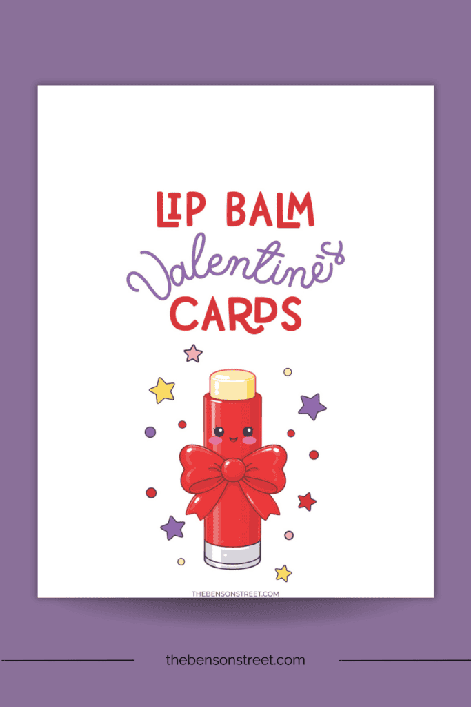 Lip Balm Valentine's Cards