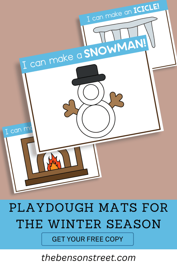 Playdough mats for the winter season get your free copy