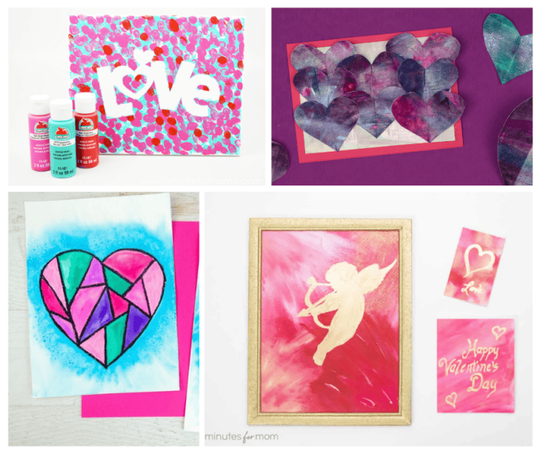 Valentine’s Day Painting Ideas for Kids, Couples, Friends