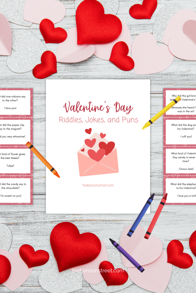 Valentine's Day Riddles and Jokes for families free to print and enjoy