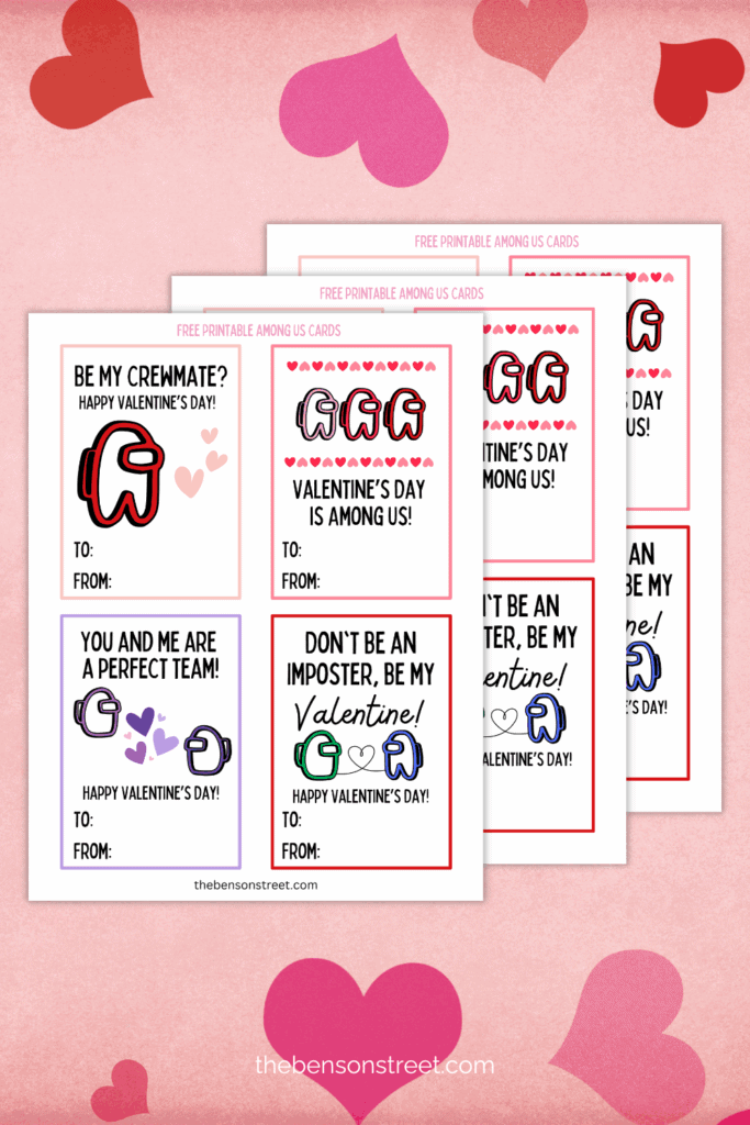 Valentine's Day is Among Us and other cute cards to print