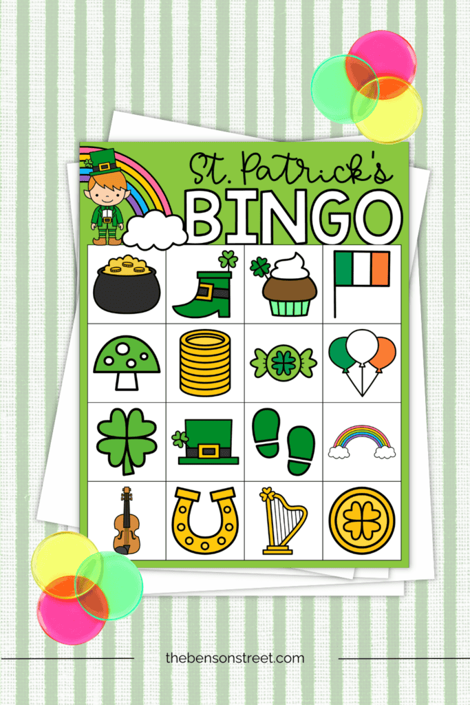 A free st. patrick's day bingo card printable