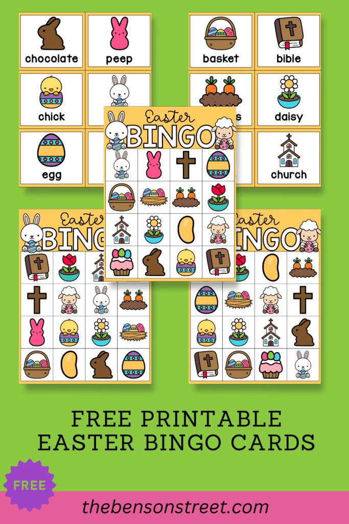 Free Printable Easter bingo Cards