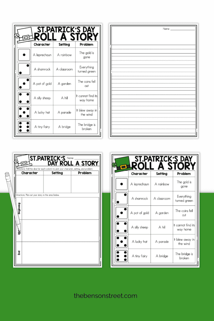 Help kids work through the writing process with a fun story for St. Patrick's