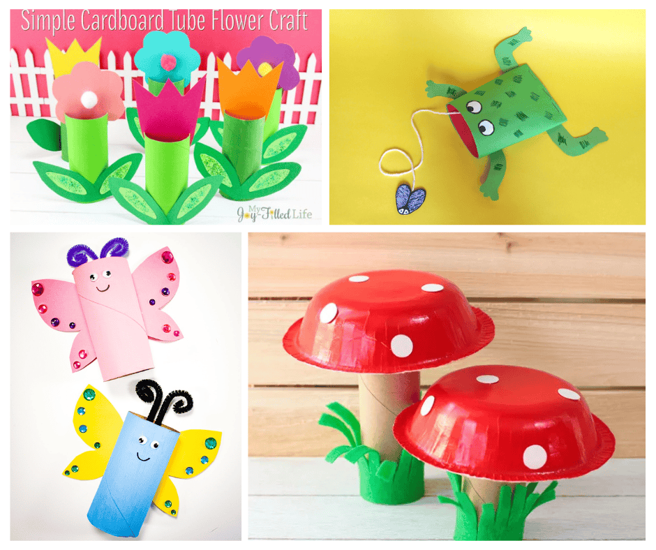 Easy and cute Spring Cardboard Tube Crafts