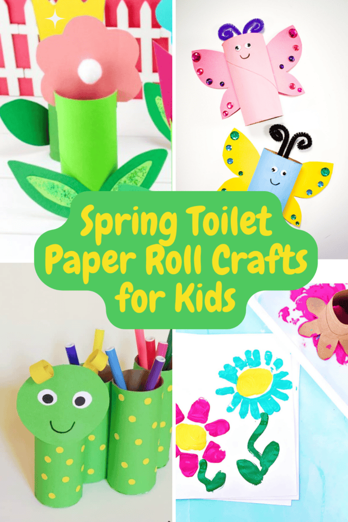 Crafts using Spring Toilet Paper Rolls