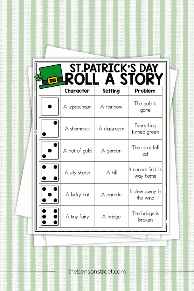 St. Patrick's Day Random story activity