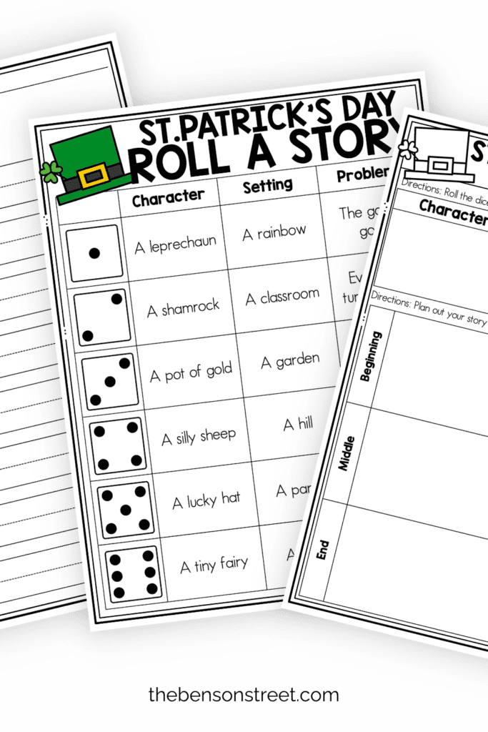 Write your own Irish themed March story by rolling a die