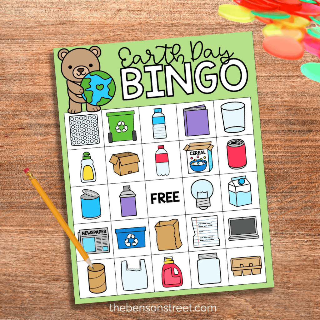 Earth Day Bingo Boards free to print