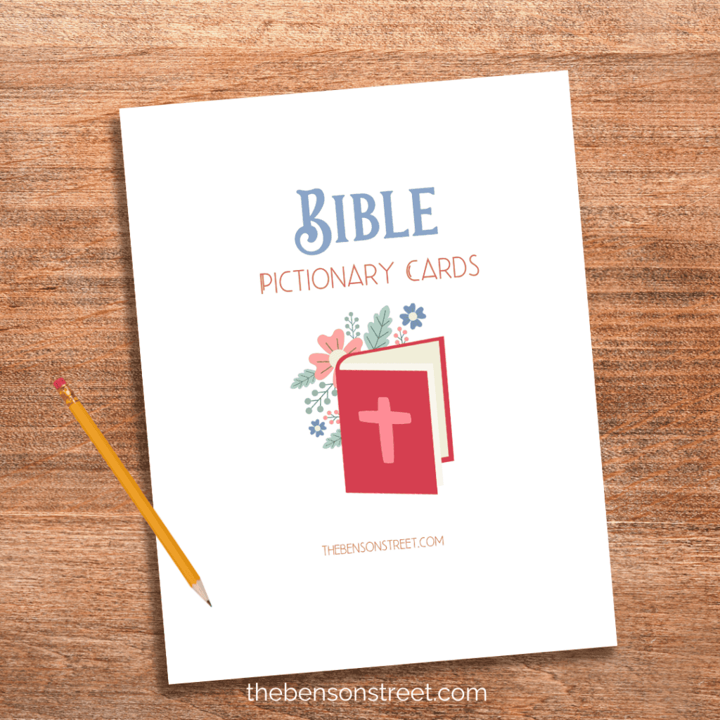 Free printable pictionary cards