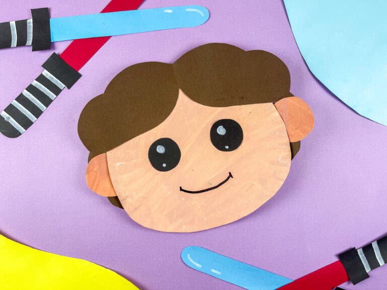 How to make a Han Solo Paper Plate Craft with free template
