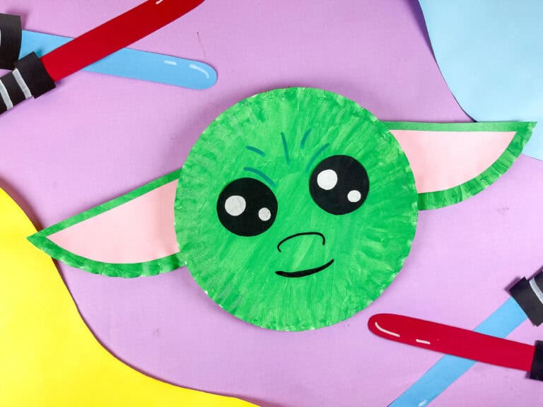 How to make a baby yoda paper plate craft for kids
