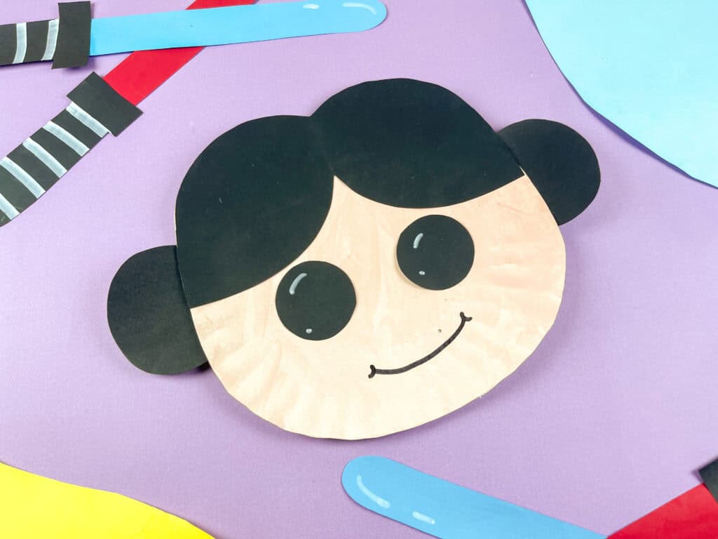 Leia Organa Paper Plate Craft