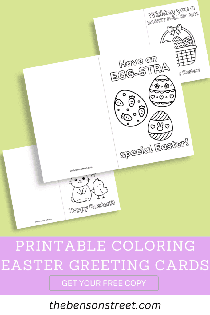 Printable Coloring Easter Greeting Cards get your free copy