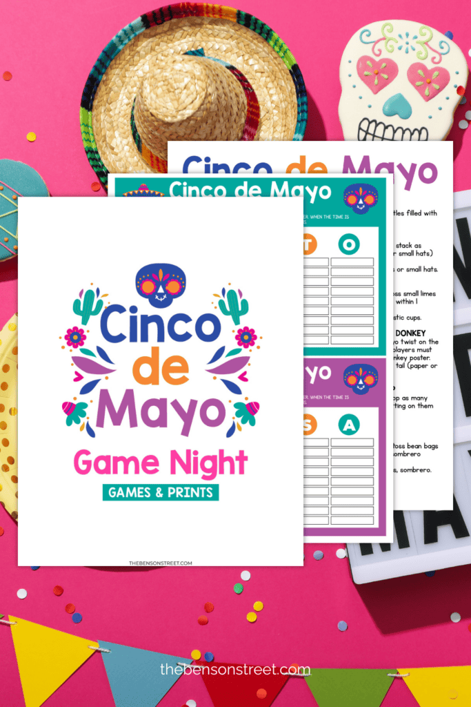 Three pages of games for May 5th free to print
