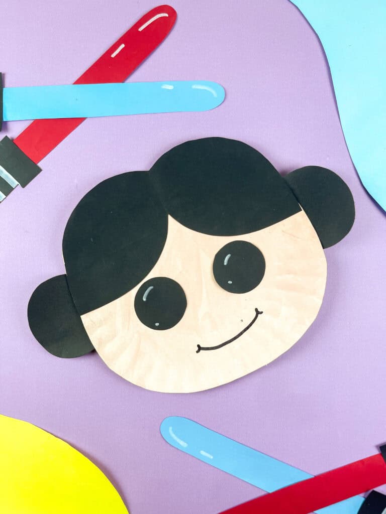 Use a template to make a Star Wars Princess Leia paper craft