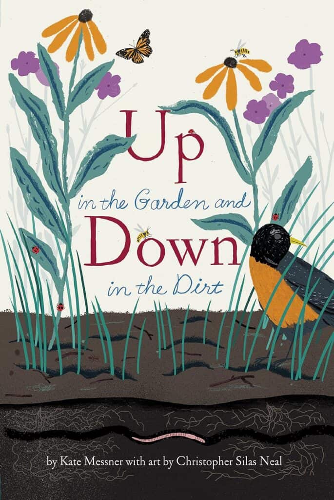 up in the garden down in the dirt book