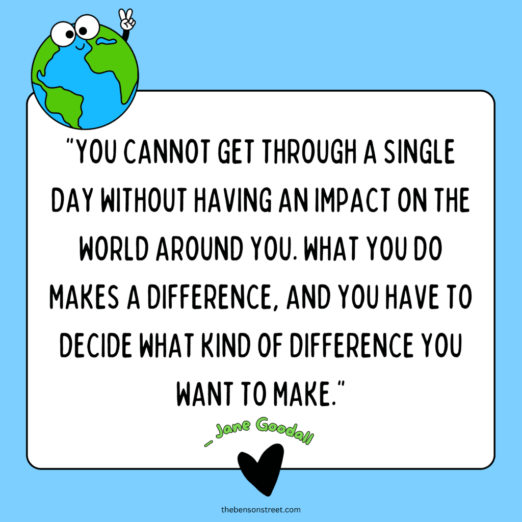 Jane Goodall Earth Day Quote