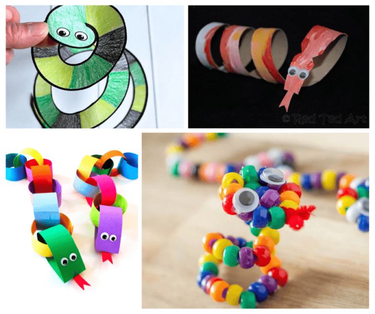 Snake Crafts for Kids to Make Collage