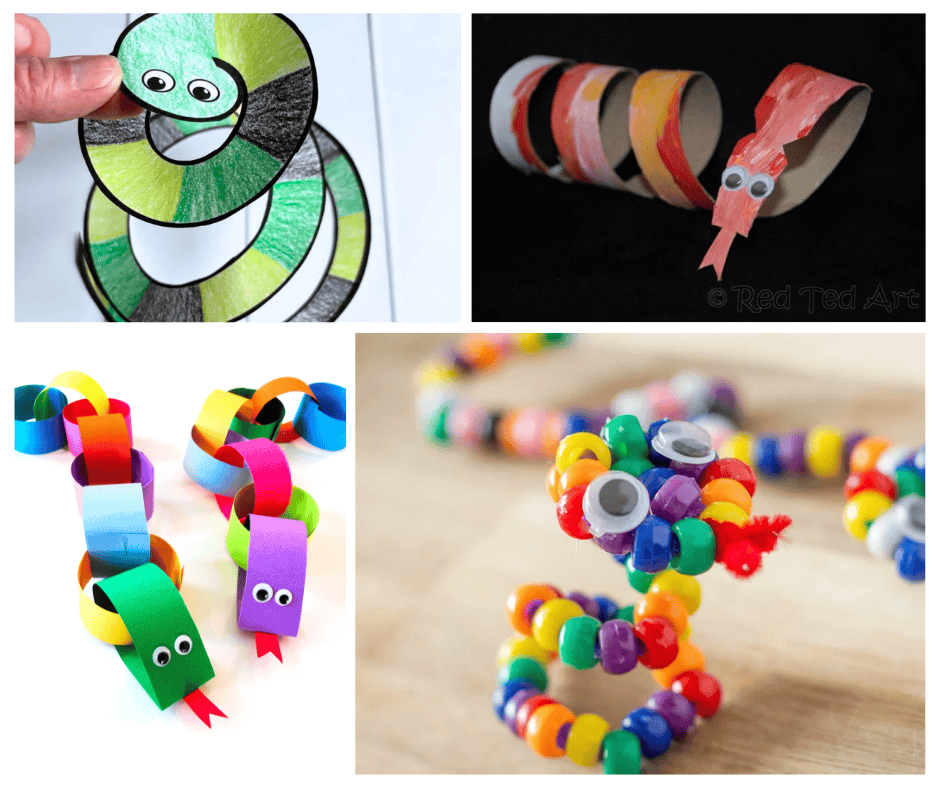 Snake Crafts for Kids to Make Collage