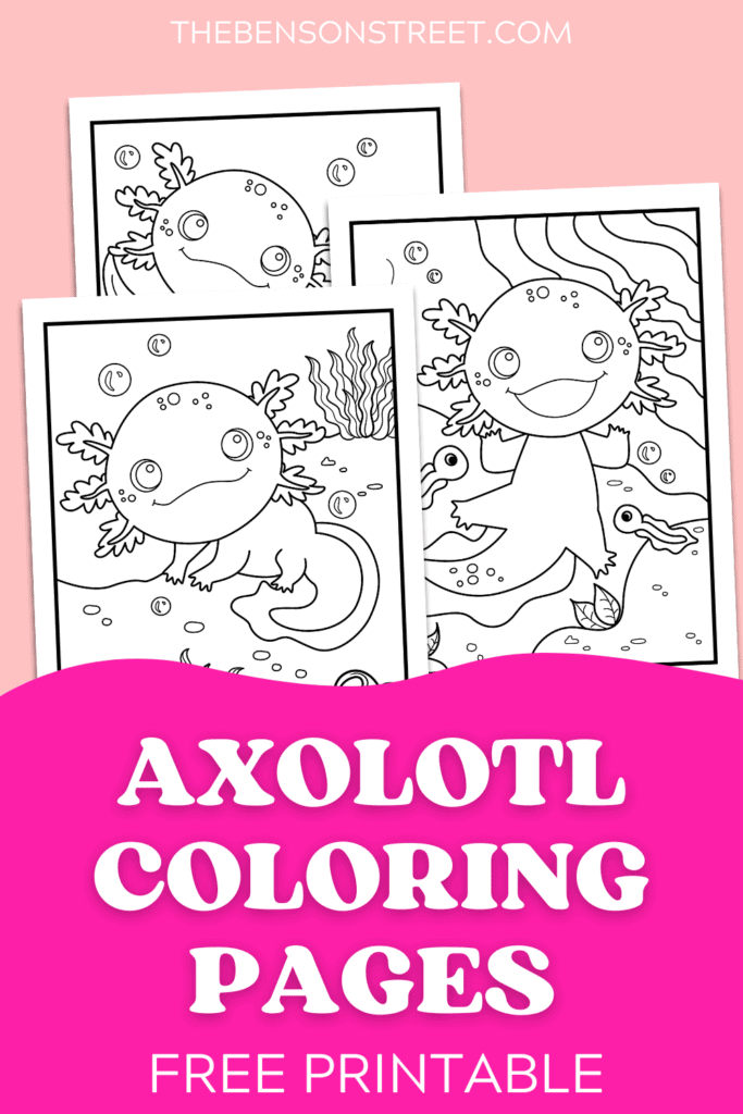 Axolotl Coloring Pages Free Printable