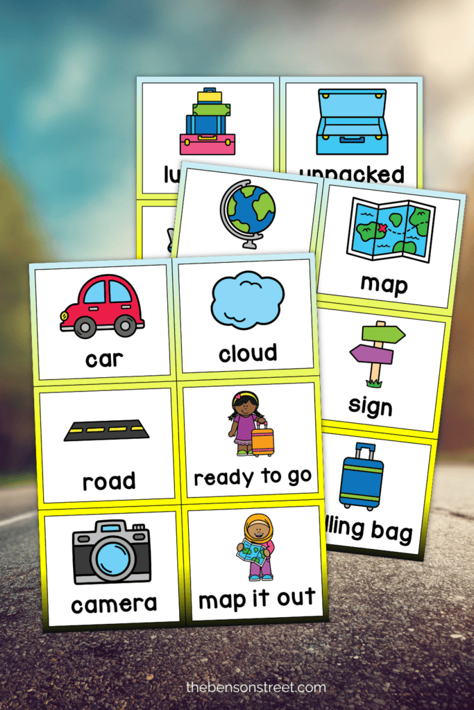Bingo calling cards for a road trip bingo game free printable