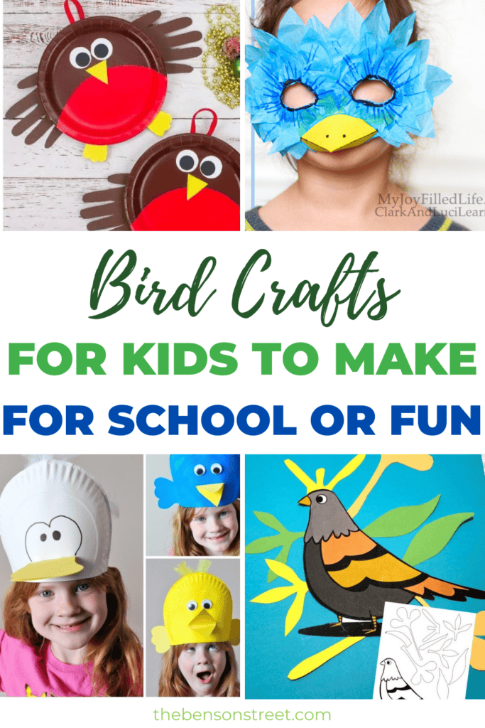 Bird Crafts for Kids to Make for school or fun