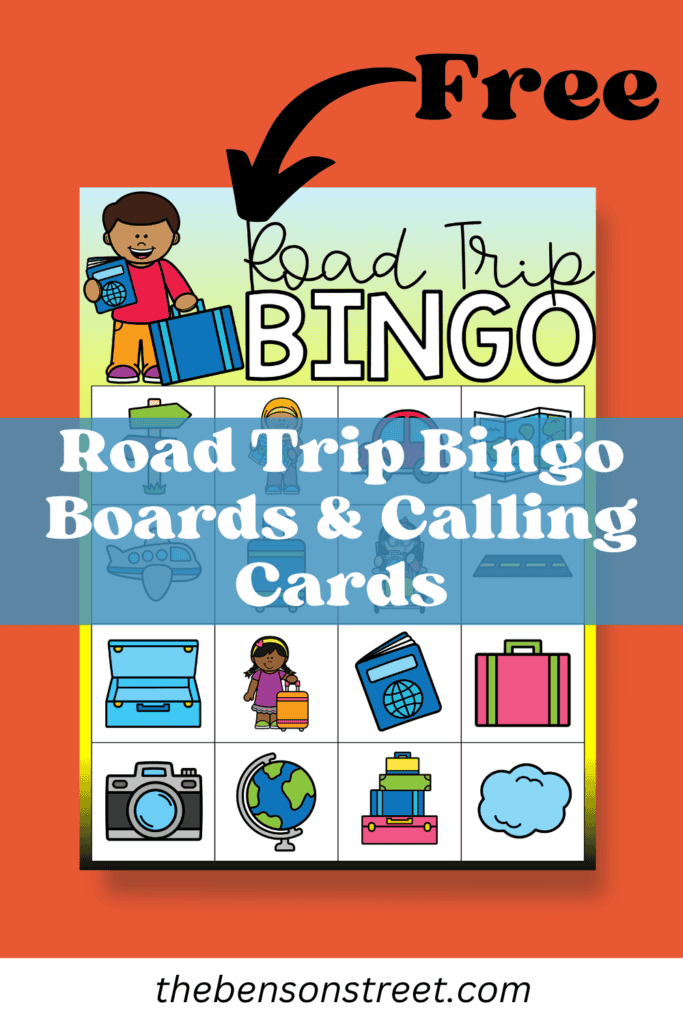 Free Road Trip Bingo Boards & Calling Cards