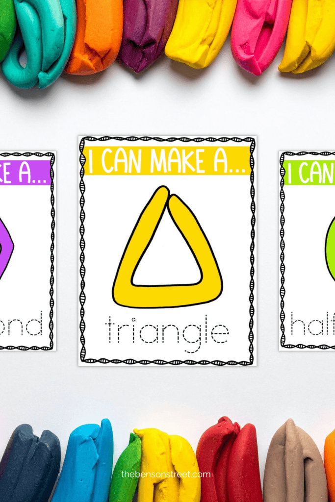 Shape Play-doh mats for great fine motor skill practice