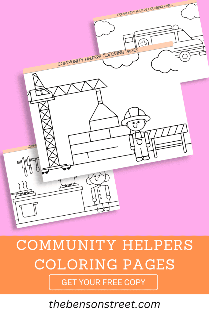Community Helpers Coloring Pages get your free copy of the set
