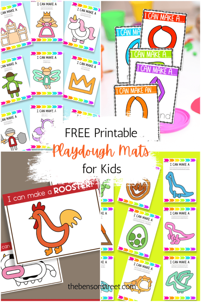 Free Printable Playdough Mats for Kids