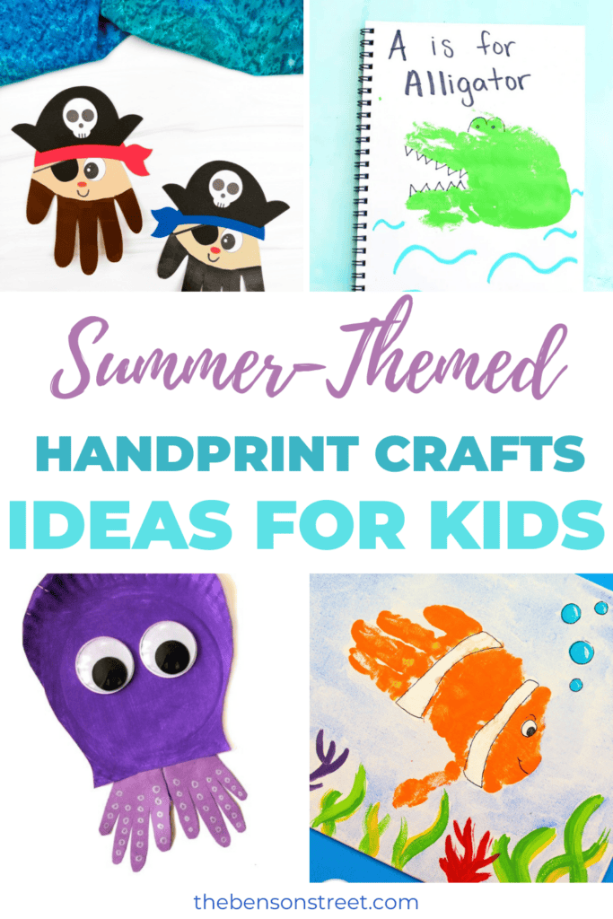 Summer-themed Handprint crafts ideas for kids