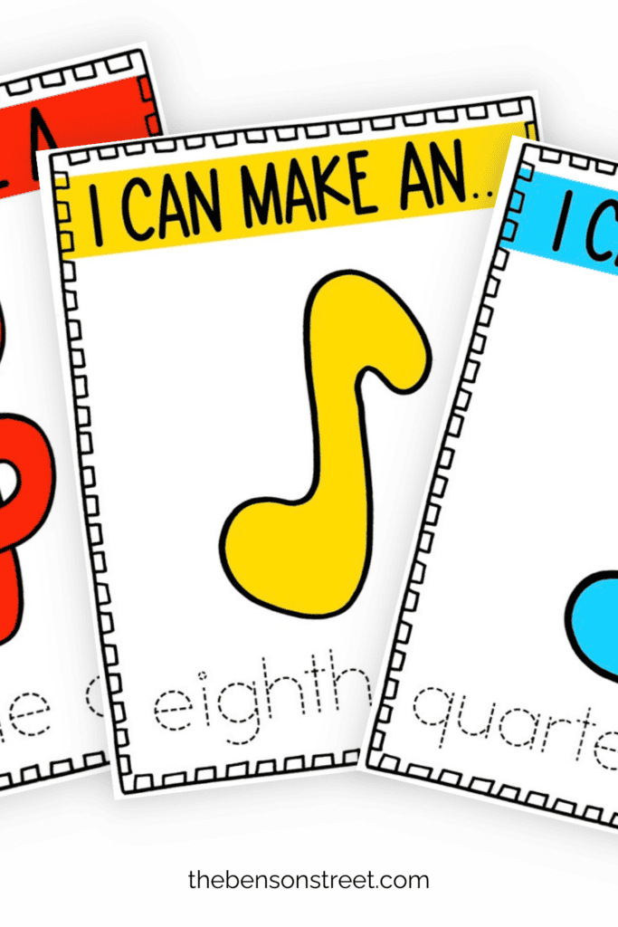 Free Printable Music themed playdough mats