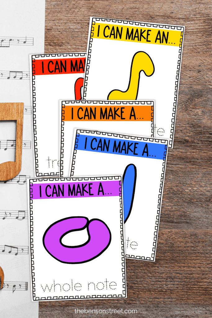 I can make musical notes playdough mats flat lay of free printable sheets