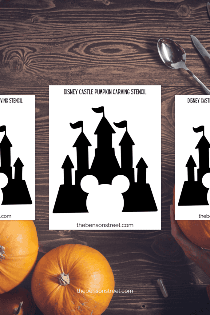 A table with pumpkin carving stencils for halloween carving